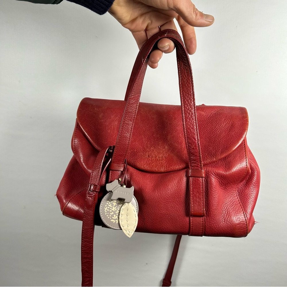 RADLEY LONDON Red Leather Satchel